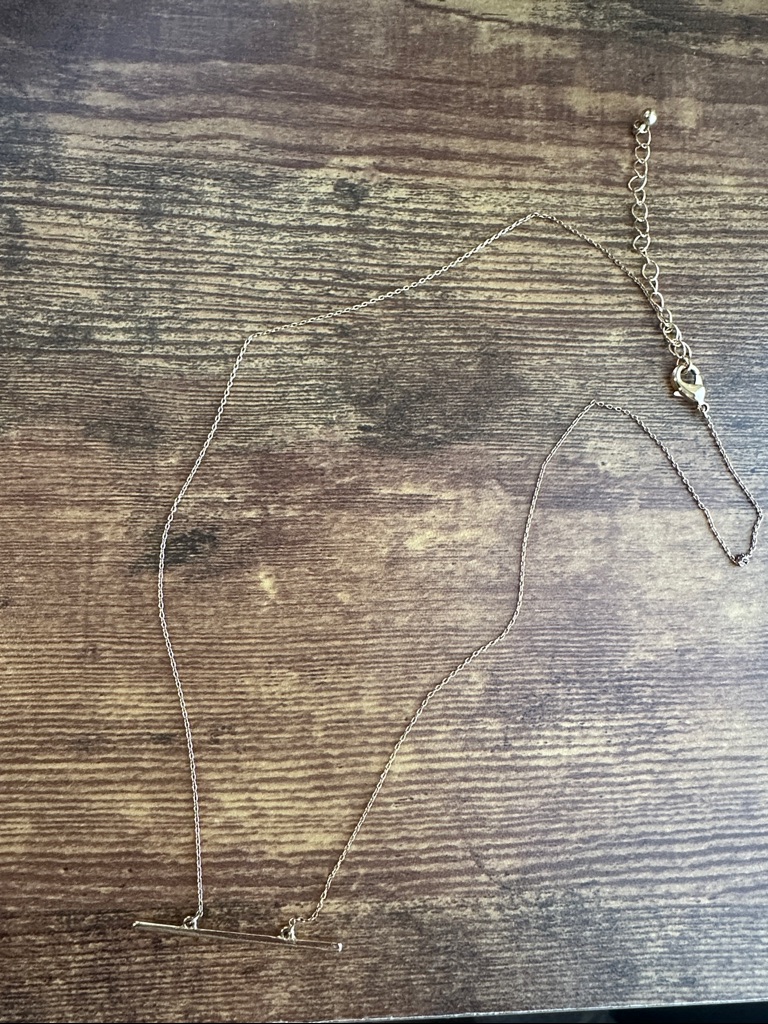 Uncommon James Gold Horizontal Bar Pendant Necklace